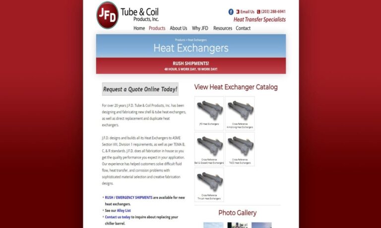 JFD Tube & Coil Products